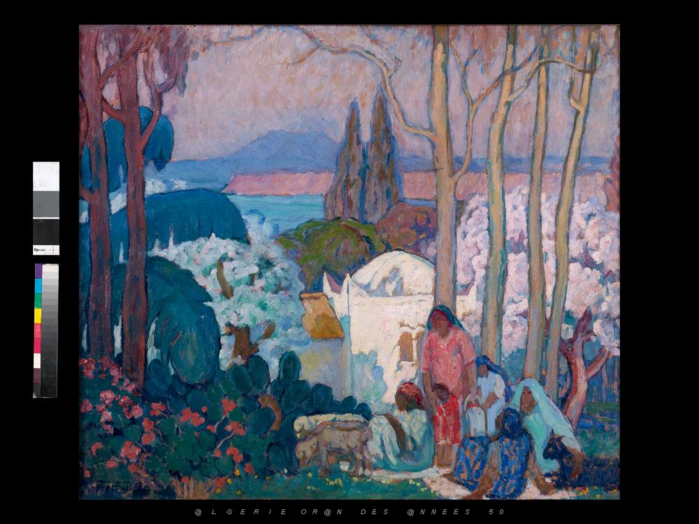 AUGUSTIN FERRANDO 1880-1957 02 - Oran .Femmes devant un marabout ..jpg
